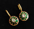 Reversible Lotus Kundan Bali Hoops