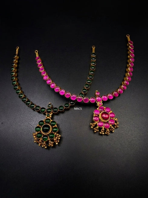 925 Gold Reversible Attigai Necklace (pre order)
