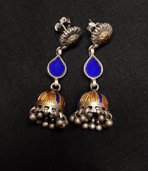 Dual tone Glass Jhumka