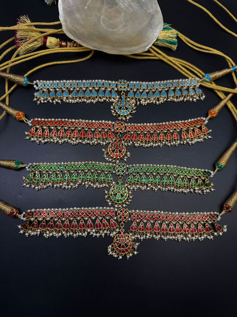925 Kundan Choker Set with earrings-pre order