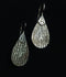 925 hammered hook earrings