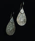 925 hammered hook earrings