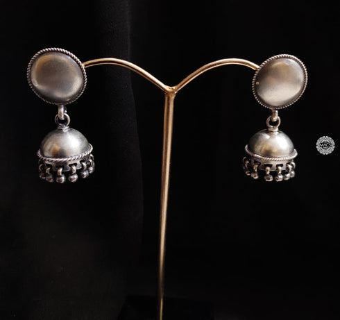 Silver Mini Plain Jhumka