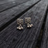 925 Silver Stud Drop Earrings