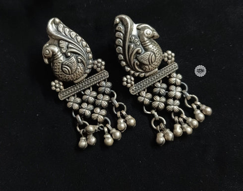 925 Silver Peacock Earrings