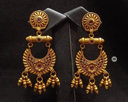 Gold plated Taveez Chandbali