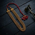 Three Line Round Gold Necklace