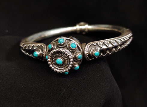 925 Turquoise Kada (Size 2.6)