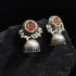 Kundan Silver Pearl Jhumka