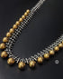 gold ball necklace, Dual tone jewellery, dual tone oxidised jewellery, dual tone necklace, two tone jewellery, silver ball necklace, ball necklace silver, ball necklace, gold ball chain necklace