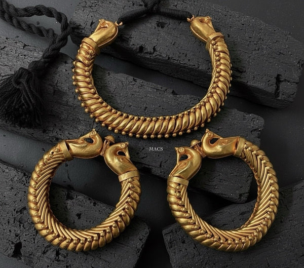 Gold Peacock Sutlada Necklace