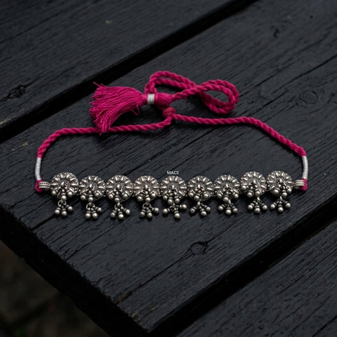 925 Silver Ghungaroo Necklace