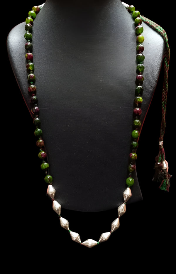 Dholki Multicolor Beads Necklace