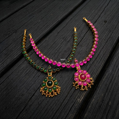 925 Gold Reversible Attigai Necklace (pre order)