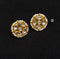White Kundan Gold Studs