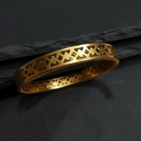 Gold plated Cut work Bangles (Set of 2)