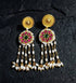 Gold plated Kundan Pearl Earrings