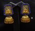 Goldplated Lapis Dualtone Jhumka