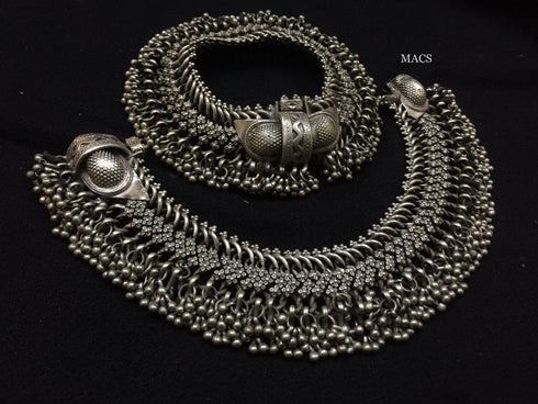 Vintage Silver Anklet (pair)