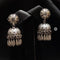 925 Silver Flower Jhumka