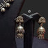 925 Silver ball necklace-jhumka set