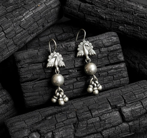 925 Silver Peacock Earrings