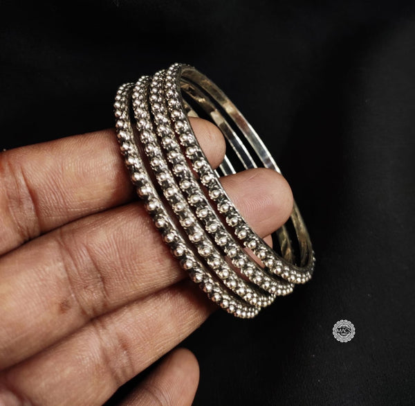 925 Pure Silver Bangles (Size 2.6)