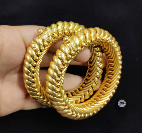 Gold sutlada kada 925 silver shindeshahi toda bangle