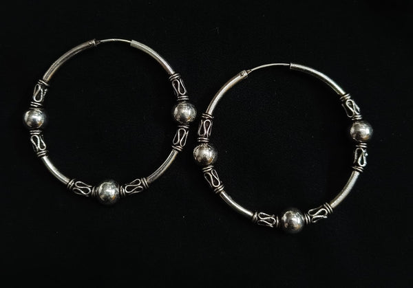 925 Silver Big Hoop Earrings