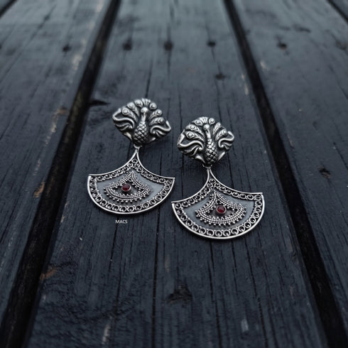 925 Silver Peacock Earrings