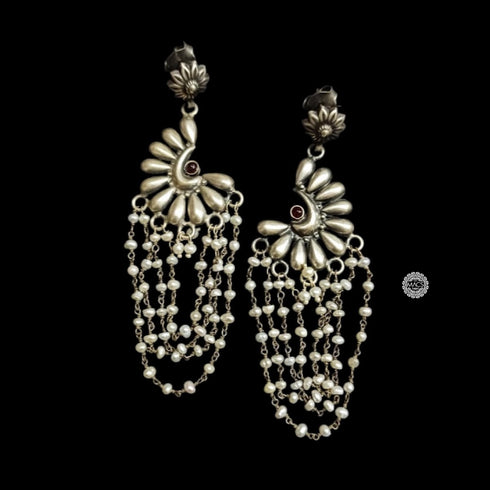 925 Silver Pearl Earrings