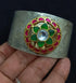 Kundan Silver Cuff