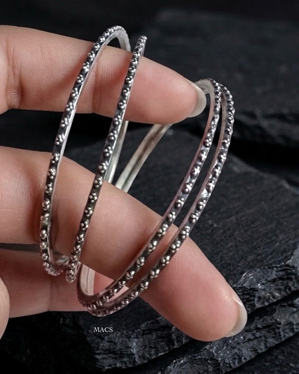 925 Silver 4 Bangle Set (2.6)