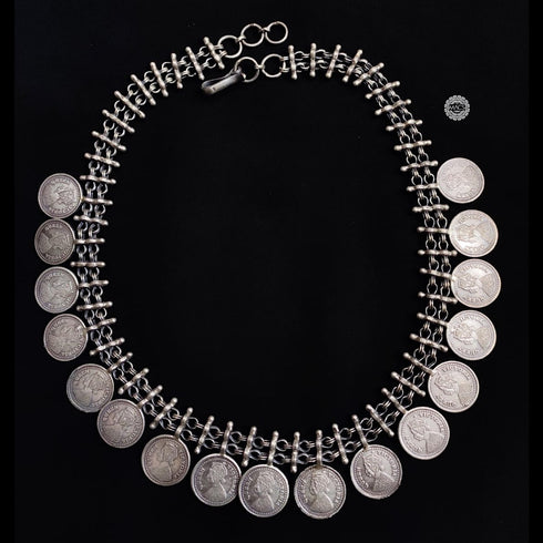 silver coin necklace