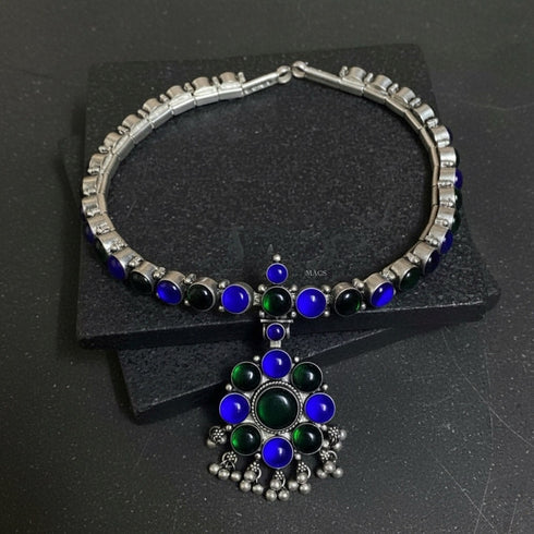 Blue-Green Addigai Necklace (pre order)