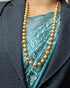Goldplated Wax Carved Necklace