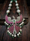 925 Kundan Eagle Pendant Necklace