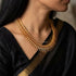 925 Gold plated Mullamottu Necklace Set