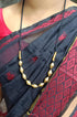 Gold plated dholki necklace