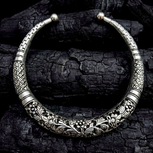 925 Reversible Silver Hasli Necklace