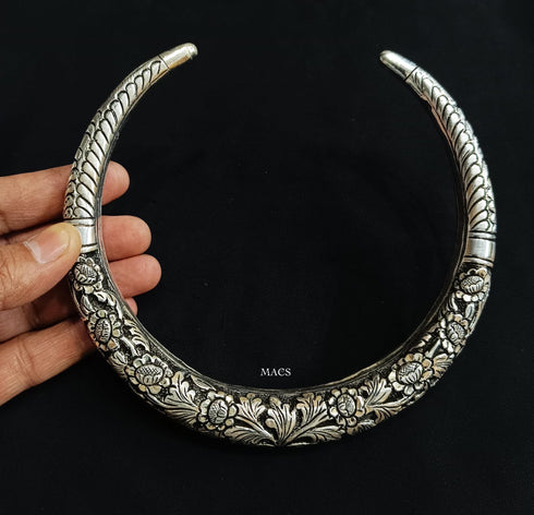 925 Reversible Silver Hasli Necklace