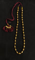 Single Line Gold Dholki Necklace