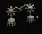 925 Silver Flower Jhumka