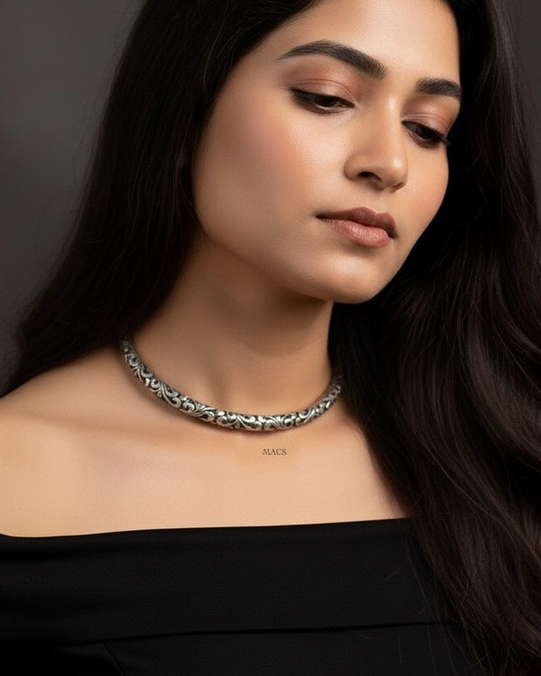 Pre-order 925 Silver Hasli Necklace