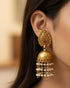 Goldplated Kemp Pearl Jhumka