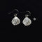 925 Coin Script Earrings