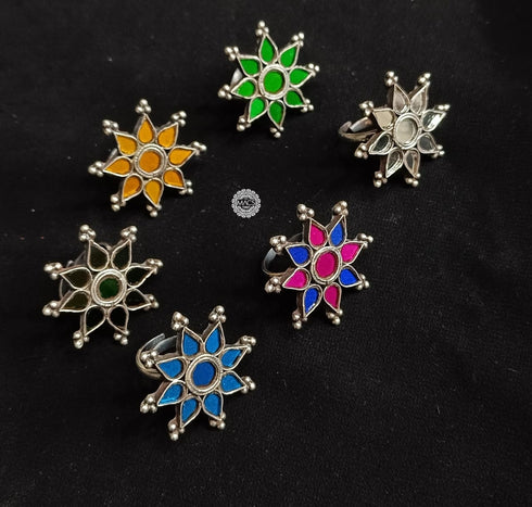 925 Silver Glass Rings