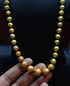 Goldplated Wax Carved Necklace