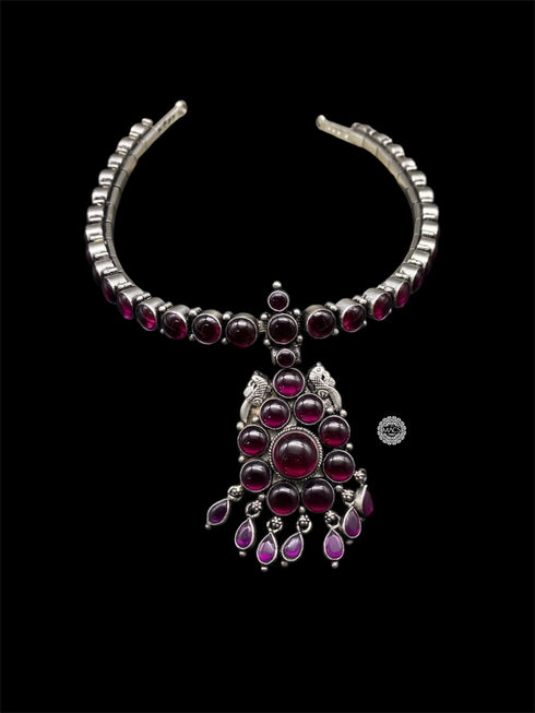 Dark Pink Addigai Kemp Necklace (pre order)
