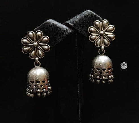 925 Flower Cylinder Jhumka